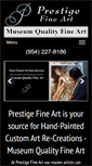 Mobile Screenshot of prestigefineart.com